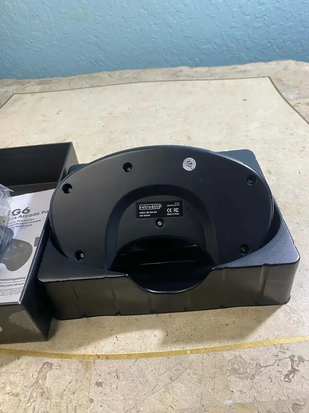 Retro-Bit BIG6 2.4GHz Wireless Arcade Pad for Sega Genesis, PC, and Mac